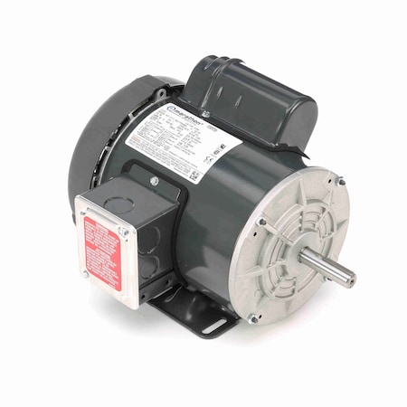 Leeson General Purpose Motor, 0.75 HP, 1 phase, 1800 RPM, 115/208-230 V, 56 Frame, TEFC G356